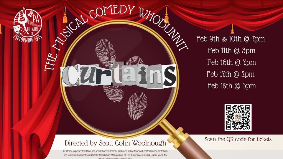 PTPA presents Curtains The Musical Comedy Whodunnit, Pennsylvania