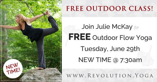 Free Outdoor Flow Yoga New Time Revolution Community Yoga Acton June 29 2021 Allevents In