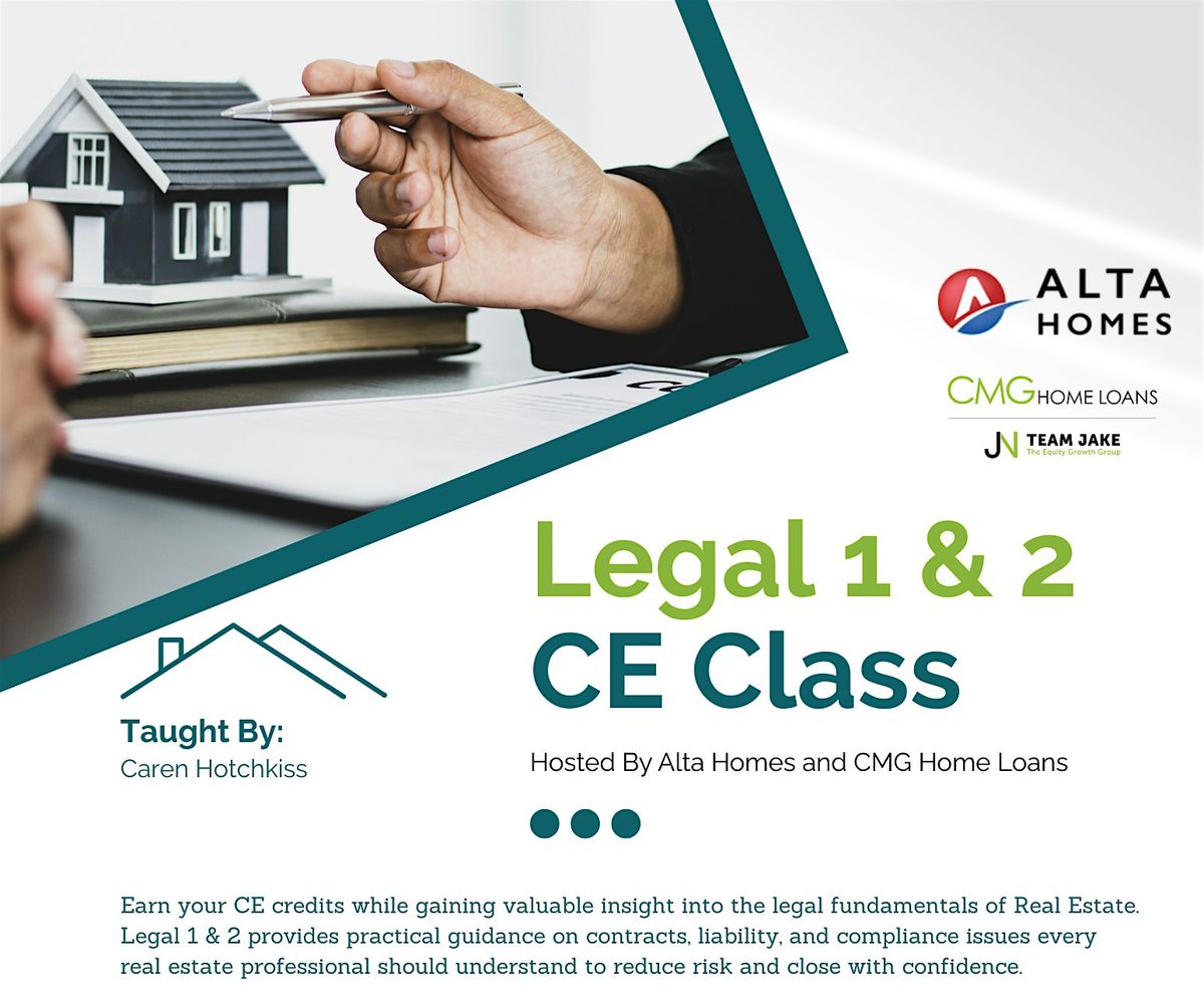 Legal 1 & 2 CE Class - February 5 & 19, 2026