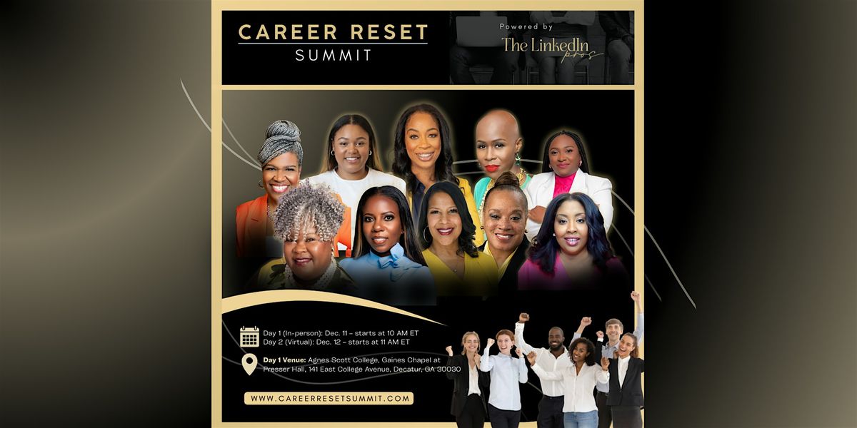 The Career Reset Summit 2025: Your Next Chapter Starts Here, 11 December | Event in Decatur | AllEvents