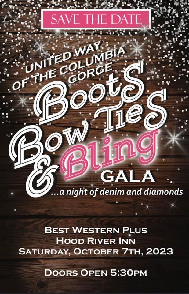 United Way Boots, Bowties and Bling Gala, Best Western Plus Hood River