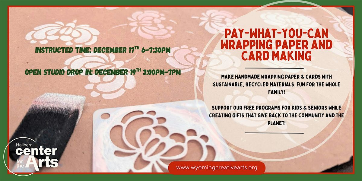 Pay-What-You-Can: Wrapping paper and Card making, 17 December | Event in Wyoming | AllEvents