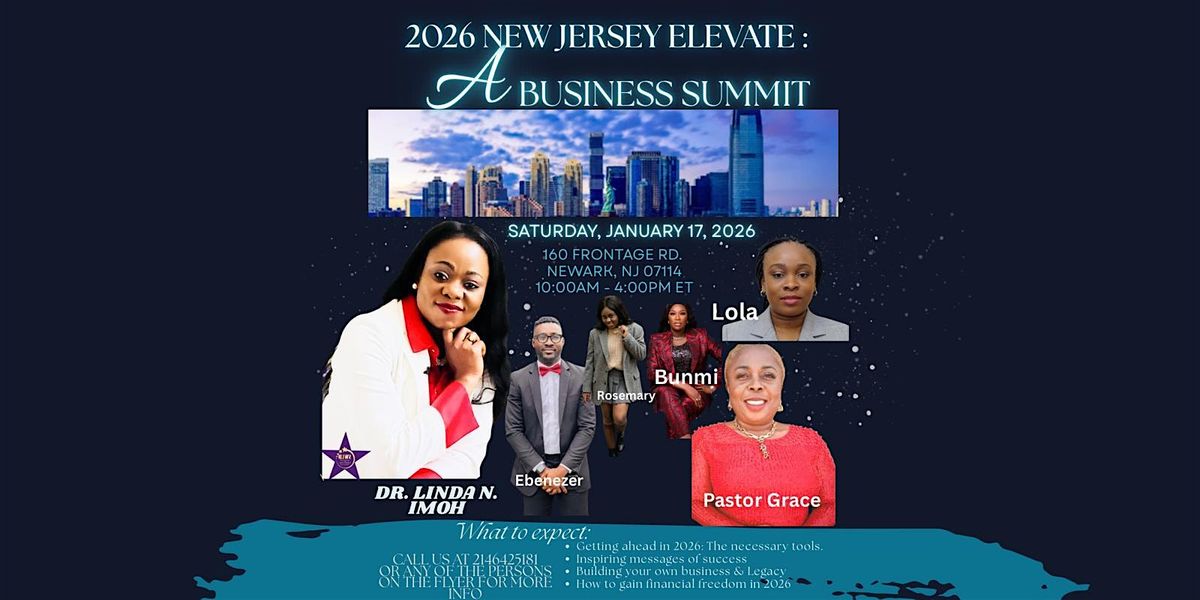 JANUARY 2026 NEW JERSEY ELEVATE : A BUSINESS SUMMIT, 17 January | Event in Newark | AllEvents