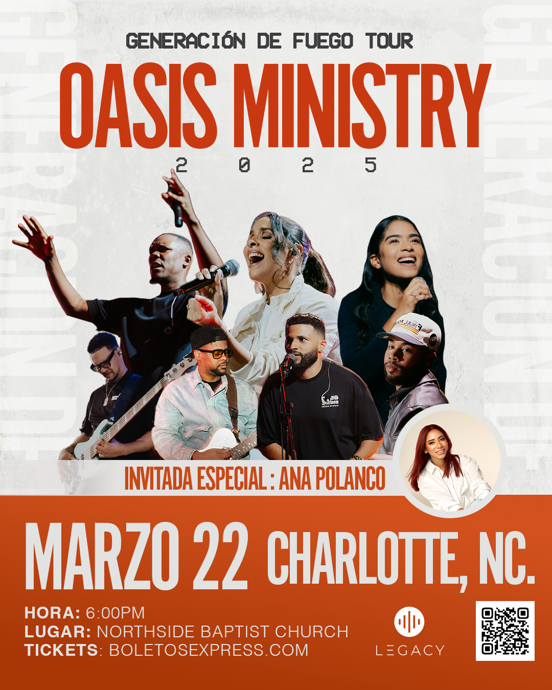 Oasis Ministry at Coliseo de Puerto Rico, 12 October | Event in San Juan | AllEvents