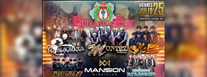 DURANGO FEST EN WINSTON EN SALEM, 25 July | Event in Winston Salem | AllEvents