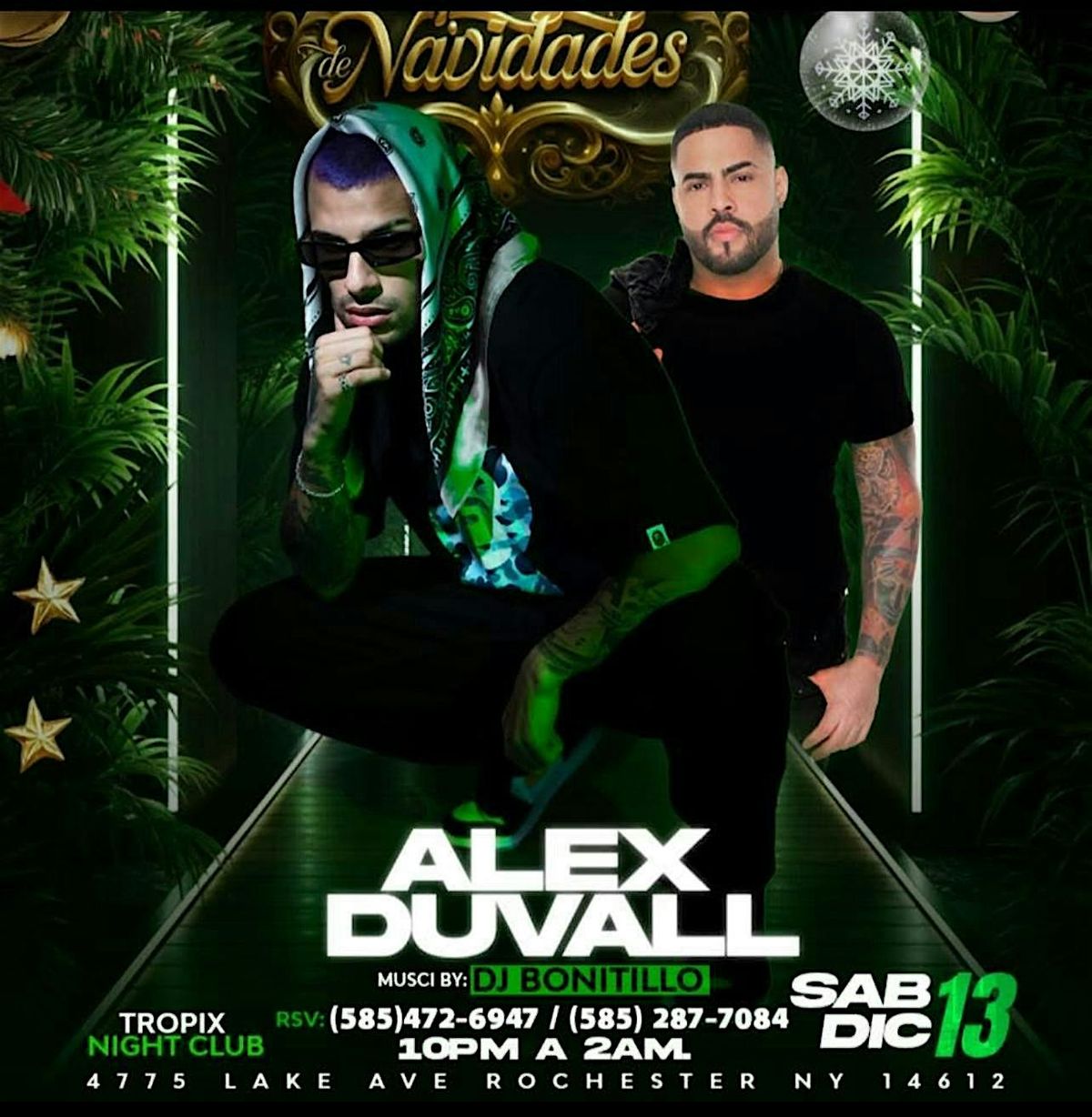 Alex Duvall En Concierto. Víspera De Navidades!, 13 December | Event in Rochester | AllEvents