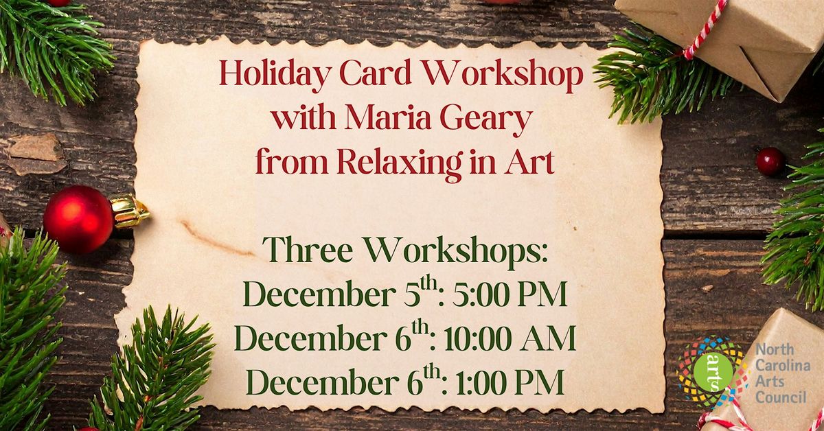 Holiday Card Workshop with Maria Geary from Relaxing in Art- SAT SESSION, 6 December | Event in Camden | AllEvents