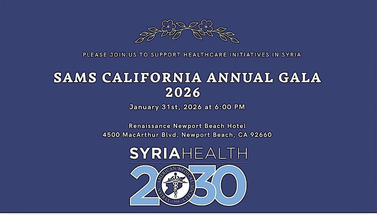 SAMS California Annual Gala 2026, 31 January | Event in Newport Beach | AllEvents