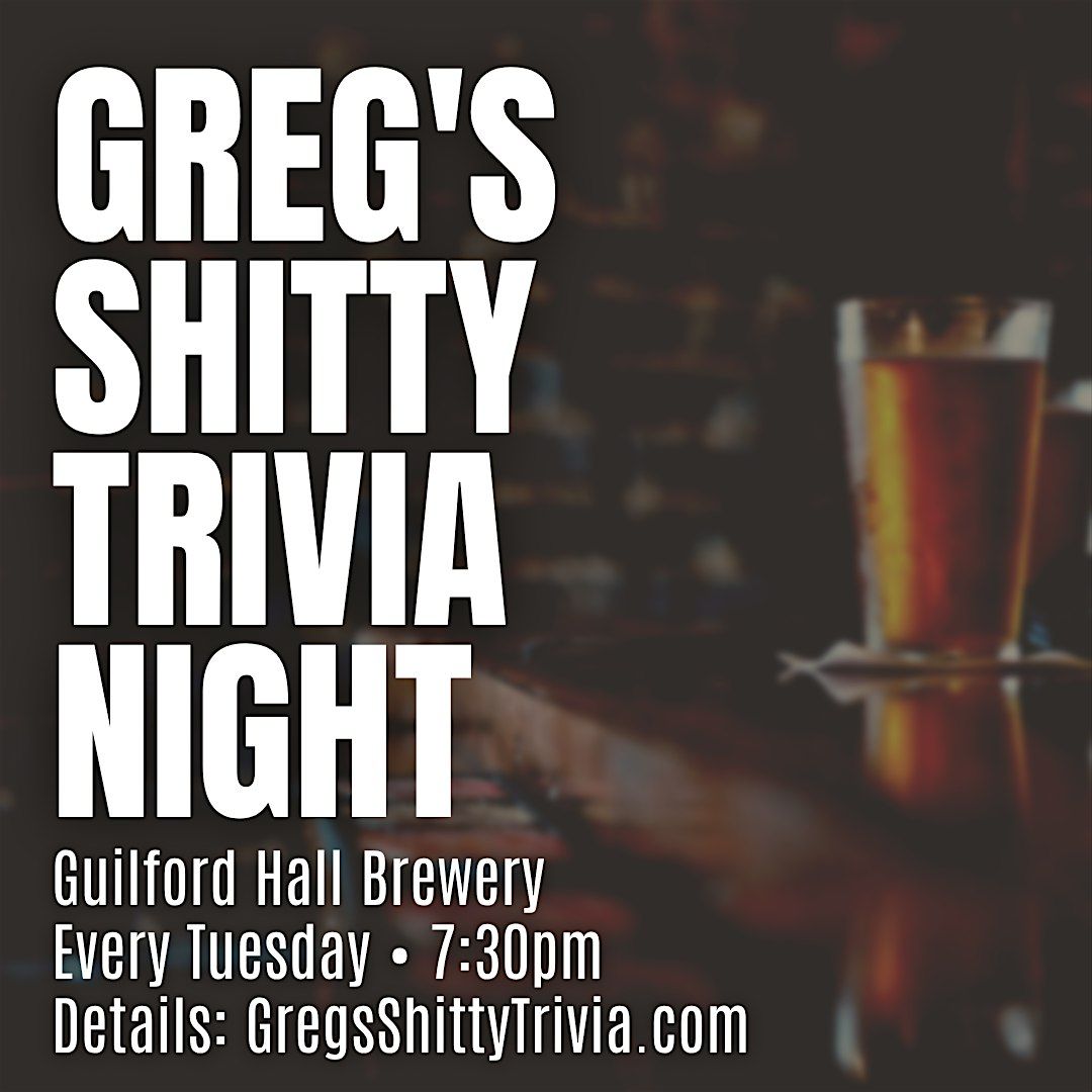 Greg's Shitty Trivia in Crown Hall, 23 December | Event in Baltimore | AllEvents