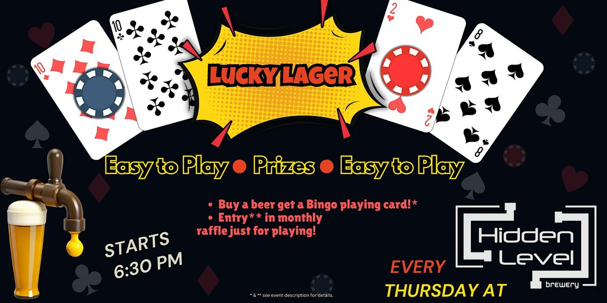 Lucky Lager (Poker-Bingo) - Hidden Level Brewery | Event in Cocoa | AllEvents
