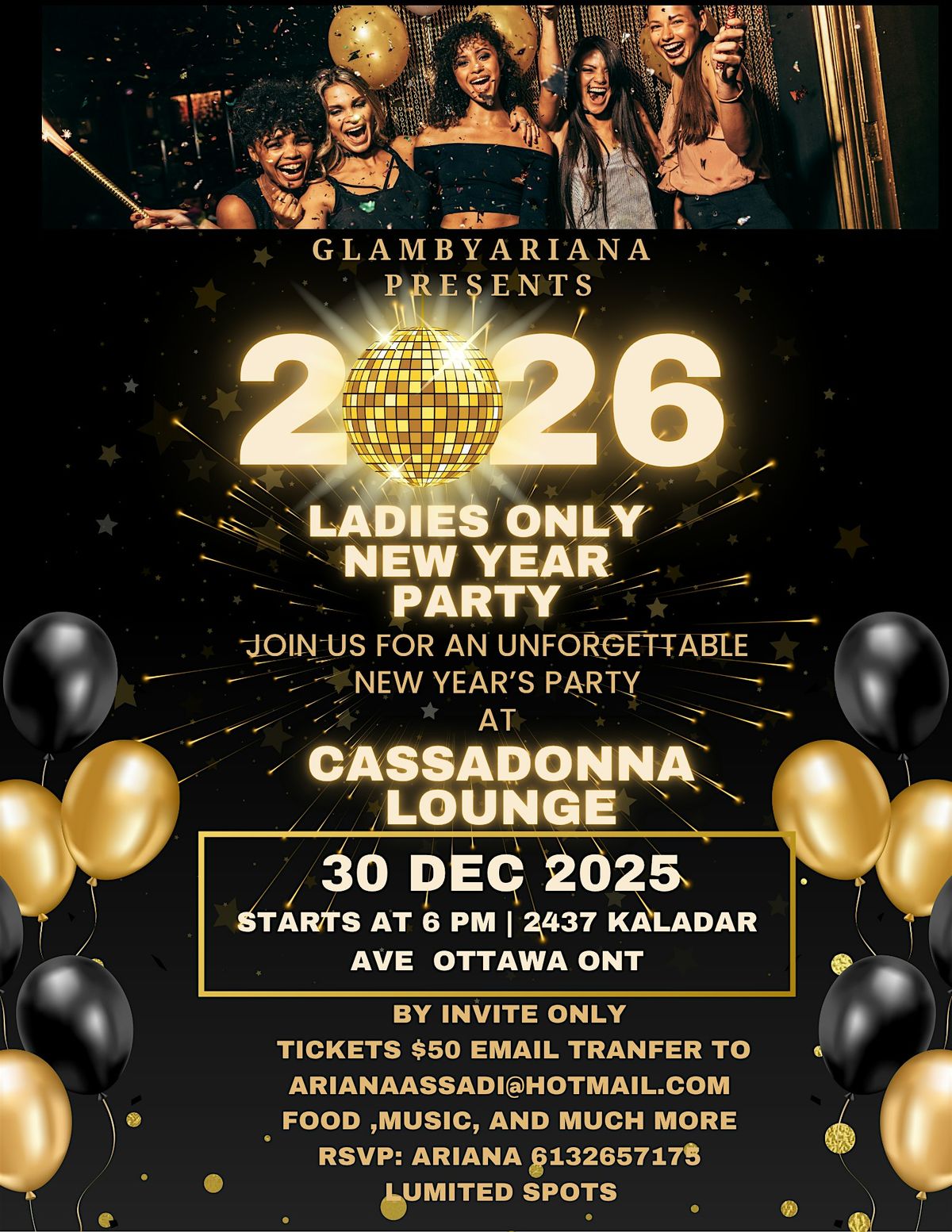 Ladies only new year party, 30 December | Event in Ottawa | AllEvents