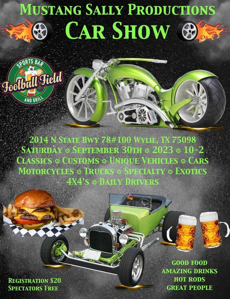 MSP CAR, TRUCK, AND MOTORCYCLE SHOW AT FOOTBALL FIELD SPORTS BAR AND