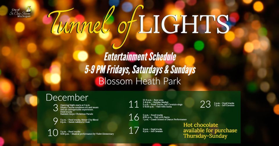 Tunnel of Lights, Blossom Heath Park, Harper Woods, December 23 2025