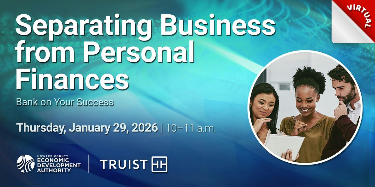 Separating Business from Personal Finances, 29 January | Event in Columbia | AllEvents