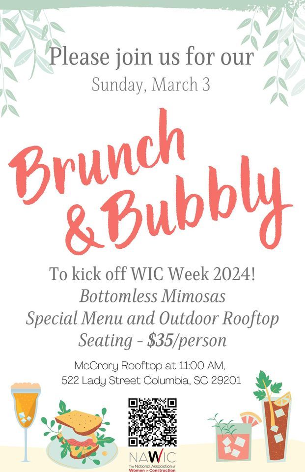 Brunch & Bubbly WIC Week Kickoff , McCrory Construction, Columbia