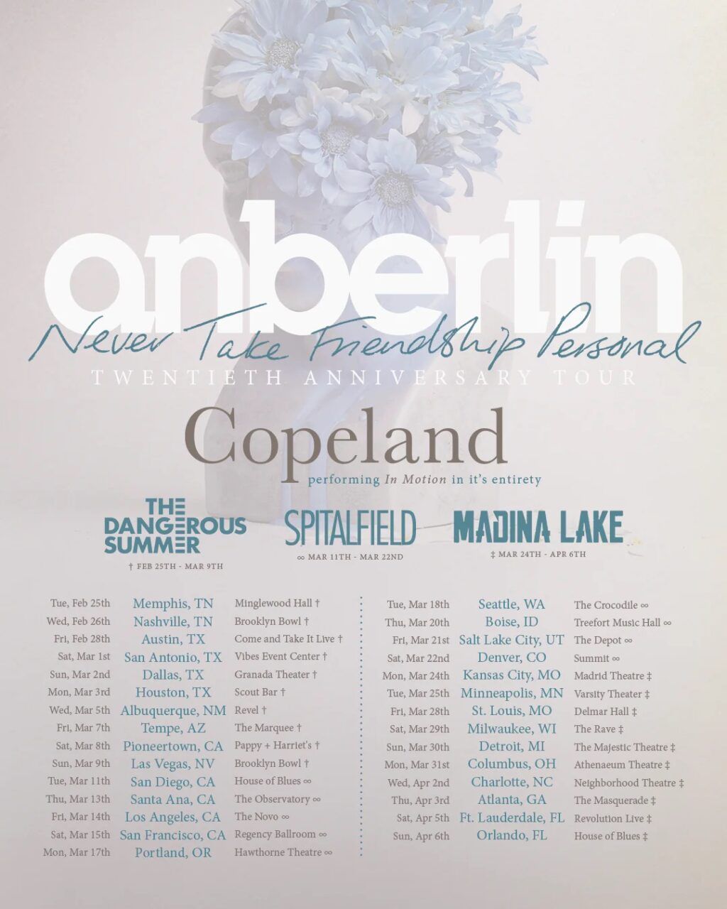 Anberlin, 2 August | Event in Norfolk | AllEvents