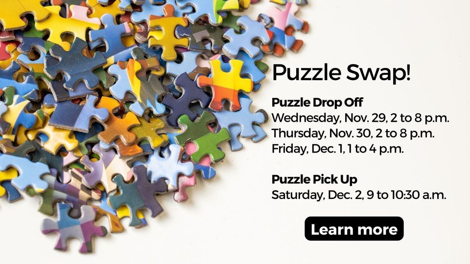 Puzzle Swap, Peters Township Public Library, Bethel Park, December 2