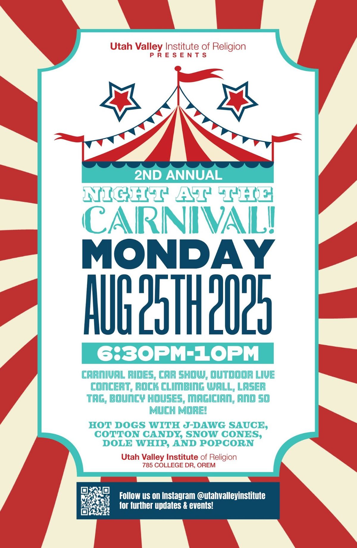 2nd Annual Night at the Carnival, 25 August | Event in Orem | AllEvents