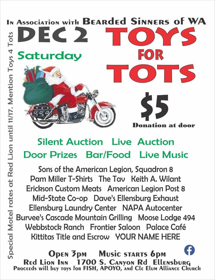 2023 Toys for Tots Party, Red Lion Hotel and Conference Center