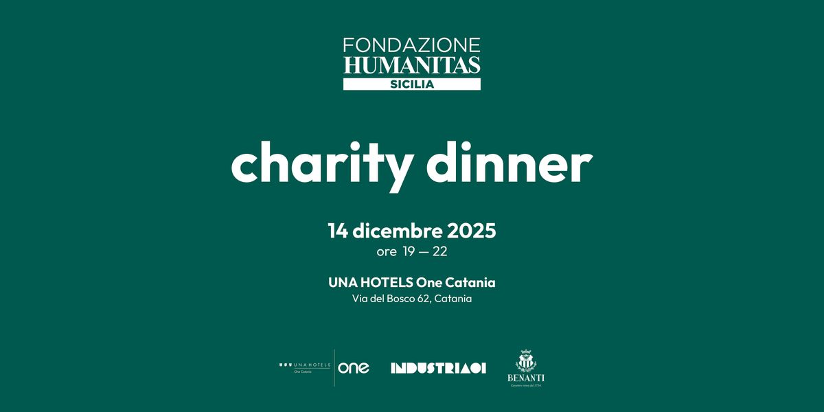 Charity Dinner a sostegno della Fondazione Humanitas Sicilia, 14 December | Event in Catania | AllEvents