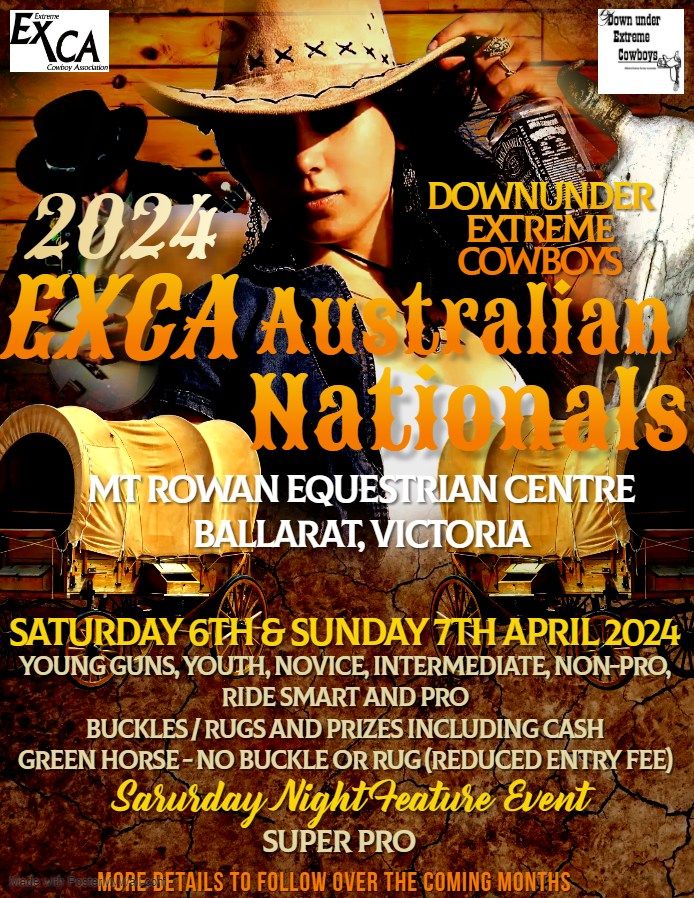 2024 EXCA AUSTRALIAN NATIONALS, Equestrian Center Mt Rowan, Ballarat, 5 April to 7 April