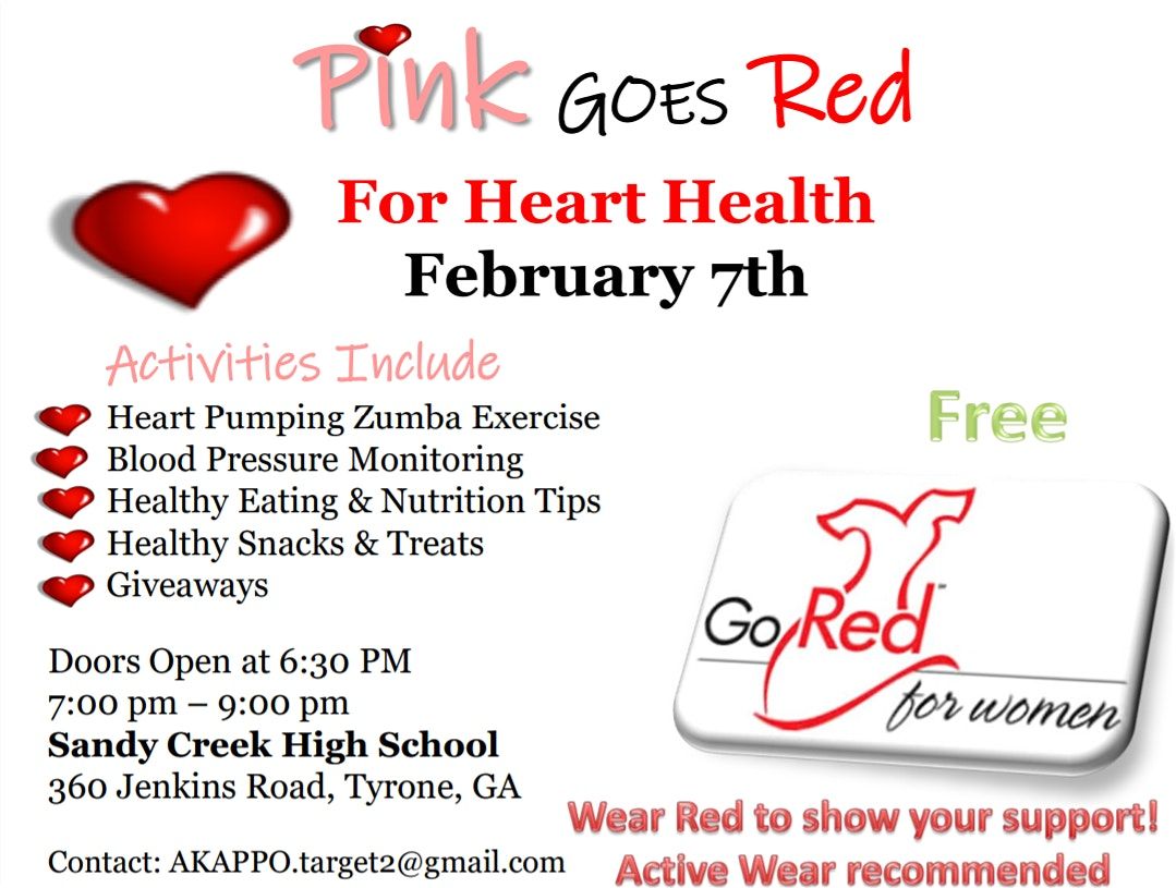 Pink Goes Red For Heart Health At 360 Jenkins Rd Tyrone