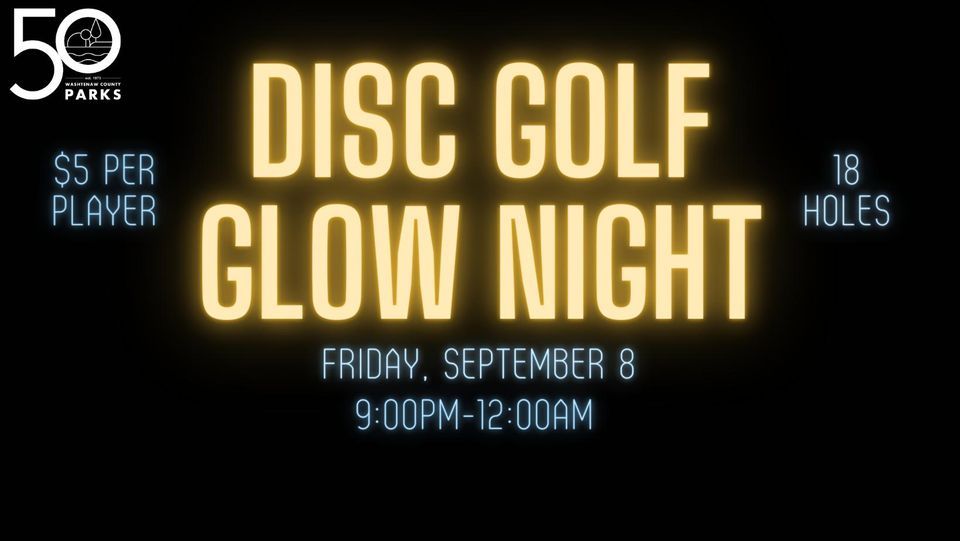 Disc Golf Glow Night, Independence Lake County Park, Whitmore Lake, 8
