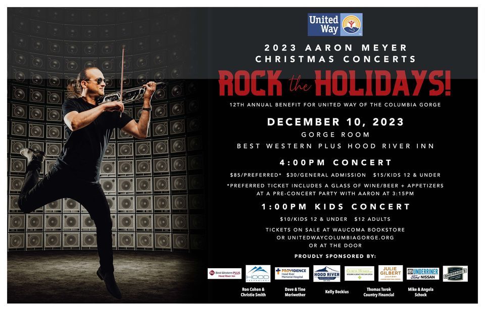 Rock the Holidays 2023 Aaron Meyer Christmas Concert, Best Western