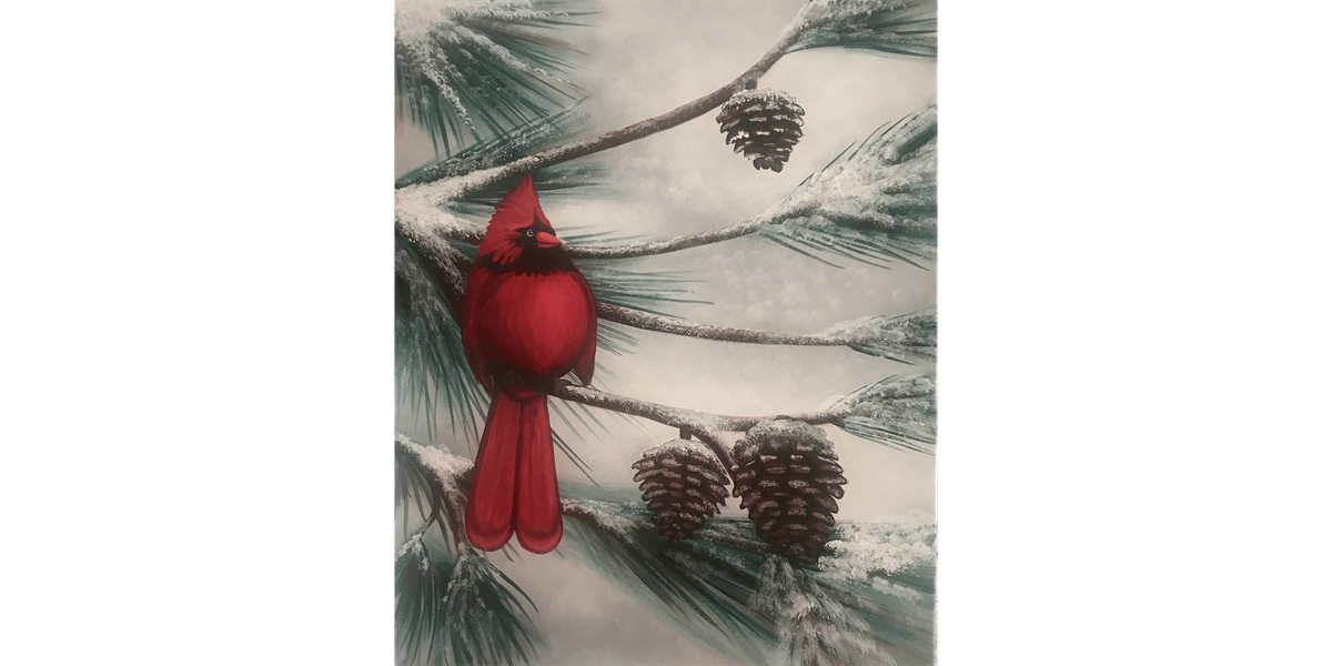 Winter Wonderbird - Paint and Sip in Norfolk | Classpop!™, 4 December | Event in Norfolk | AllEvents