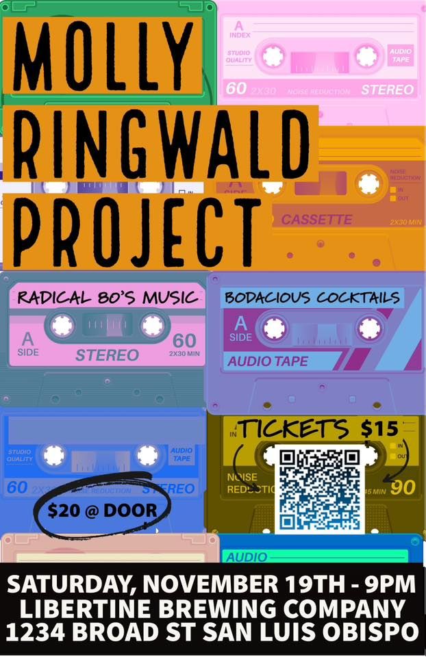 The Molly Ringwald Project Concert, Libertine Brewing Company, San Luis