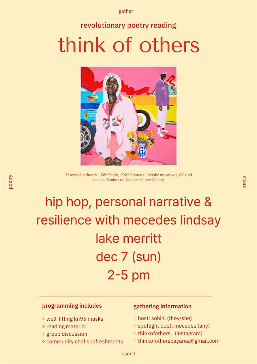 think of others: revolutionary poetry reading, 7 December | Event in Oakland | AllEvents