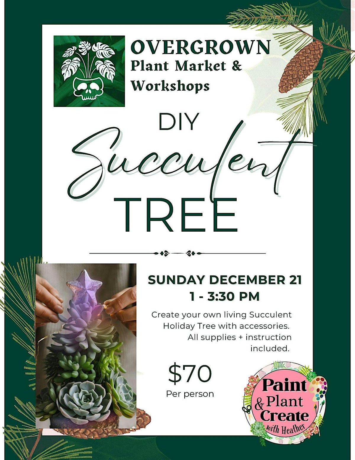 DIY Succulent Tree Workshop, 21 December | Event in Milford | AllEvents