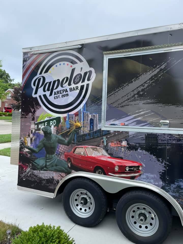 Food Truck Papelon Arepa, Loaded Dice Brewery, Troy, February 24 2024