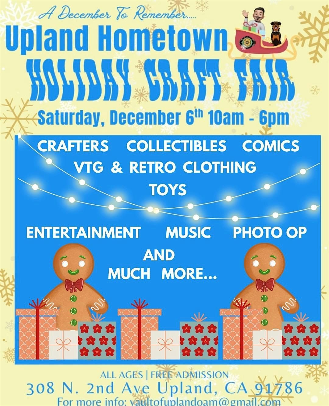 Upland Hometown Holiday Craft Fair, 6 December | Event in Upland | AllEvents