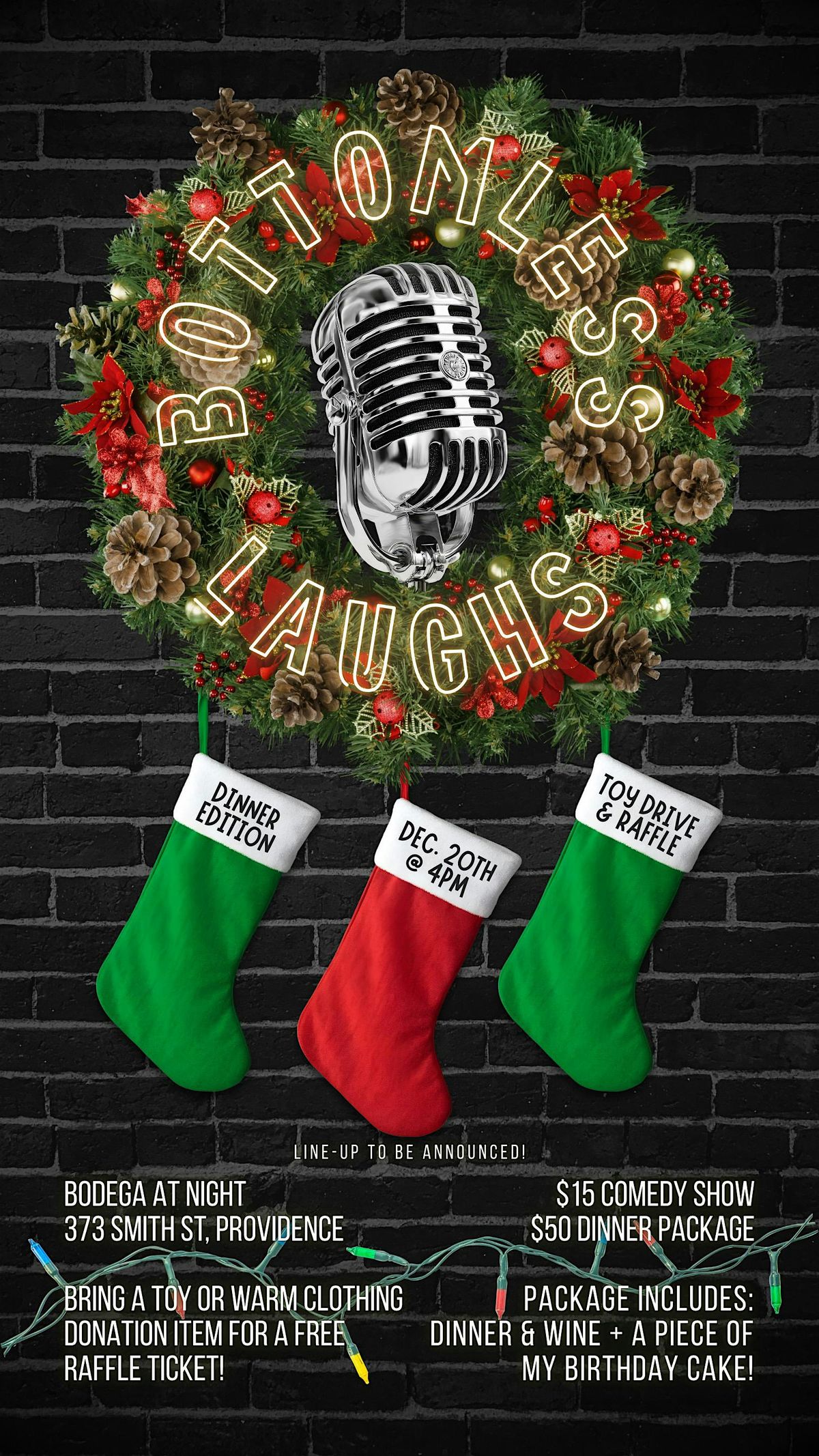 Bottomless Laughs, 20 December | Event in Providence | AllEvents