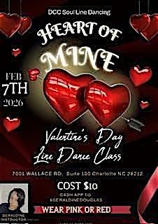 Heart of Mine Valentine's Day Line Dance Class, 7 February | Event in Charlotte | AllEvents