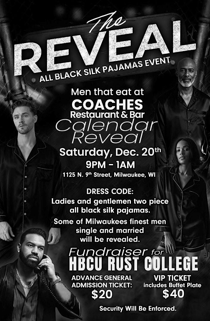 The Men of Coaches Calendar Reveal, 20 December | Event in Milwaukee | AllEvents