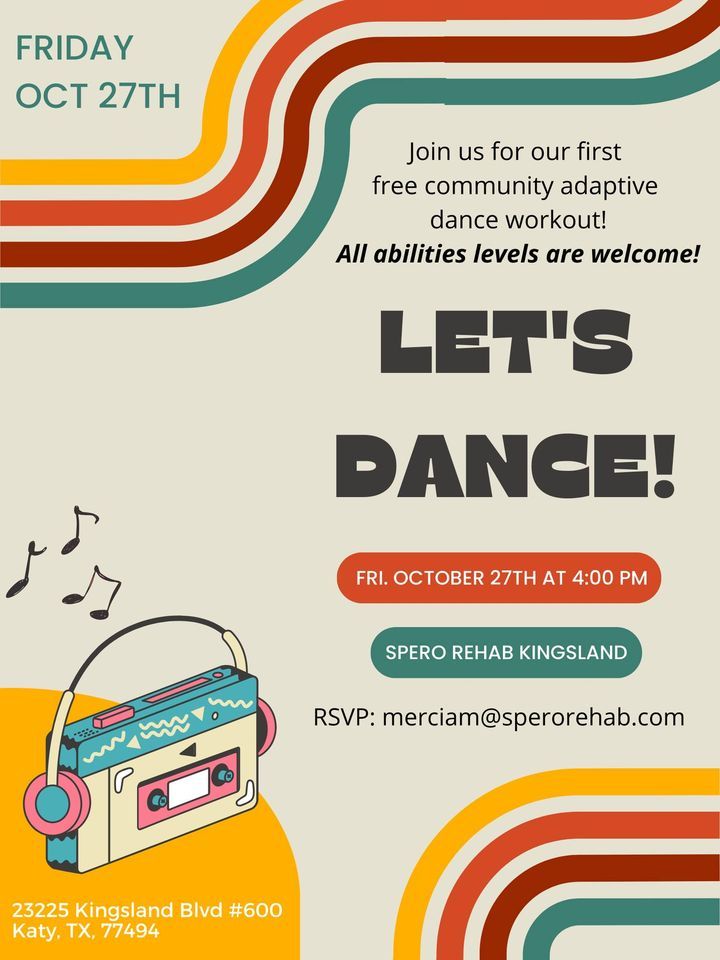 Adaptive Dance Workout Class , Spero Rehab (Katy, TX), October 27 2023