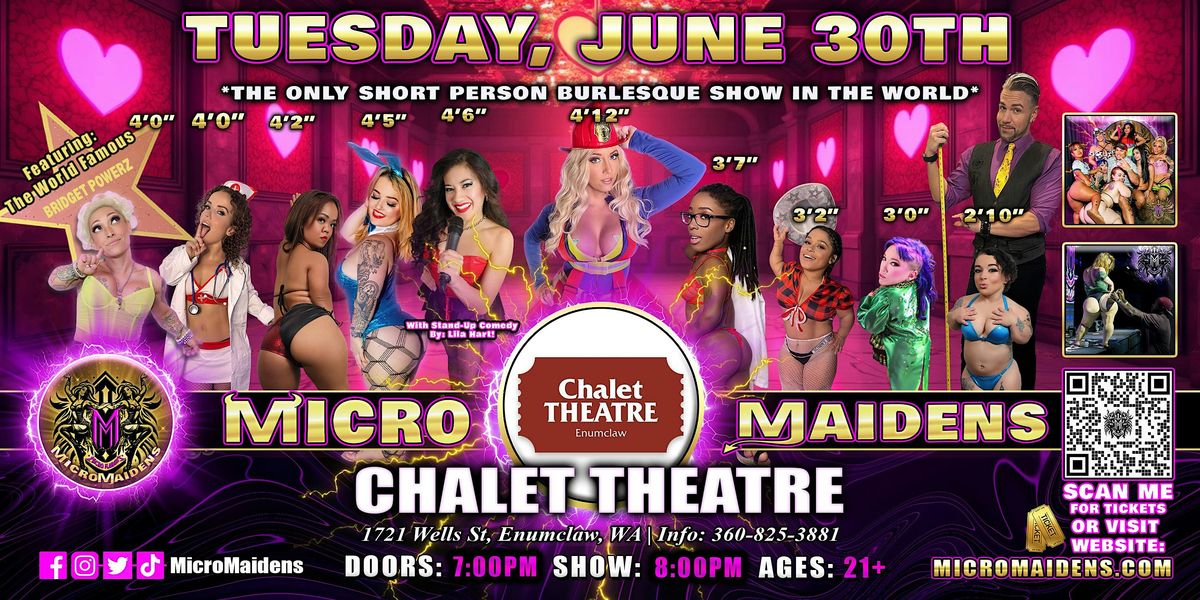 Enumclaw, WA - Micro Maidens Dwarf Dancers @ Chalet Theatre, 30 June | Event in Enumclaw | AllEvents