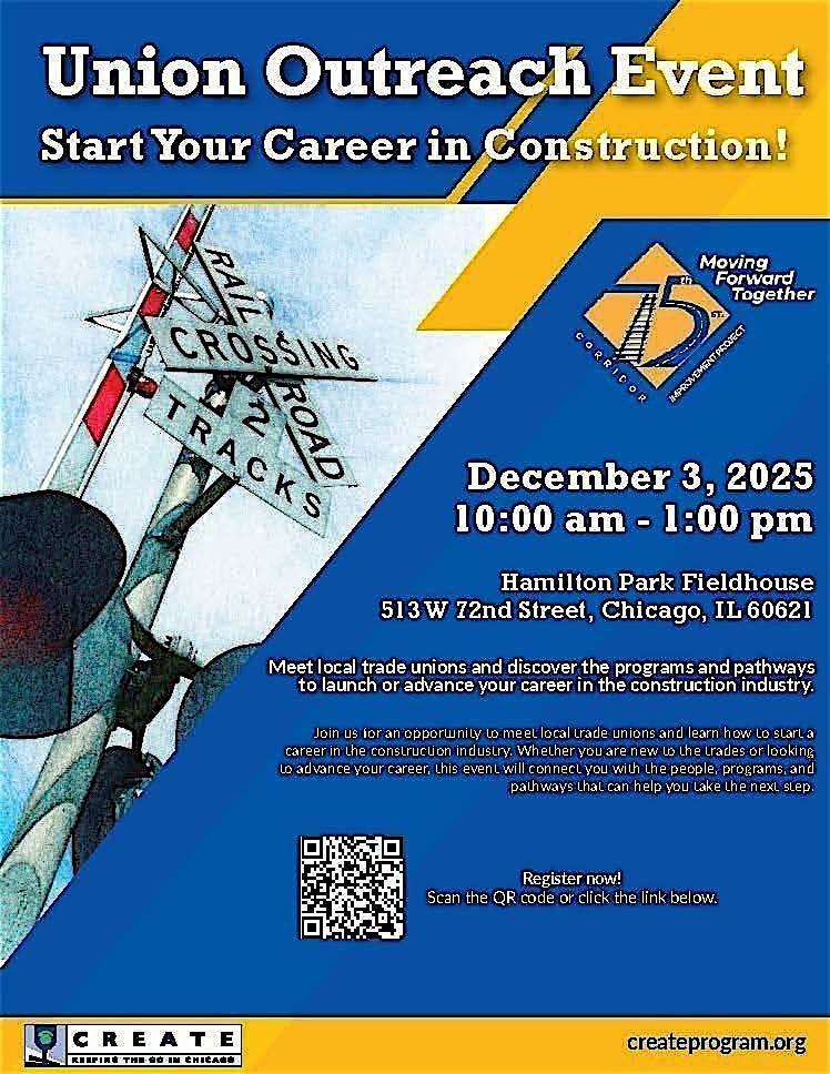 CREATE Union Outreach Event, 3 December | Event in Chicago | AllEvents