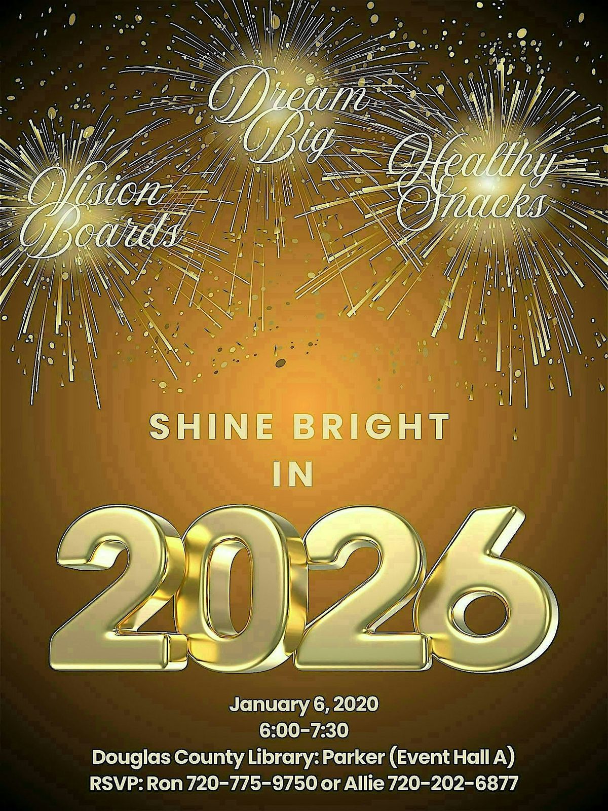 Create Vision Boards and Sample Healthy Snacks Workshop, 6 January | Event in Parker | AllEvents