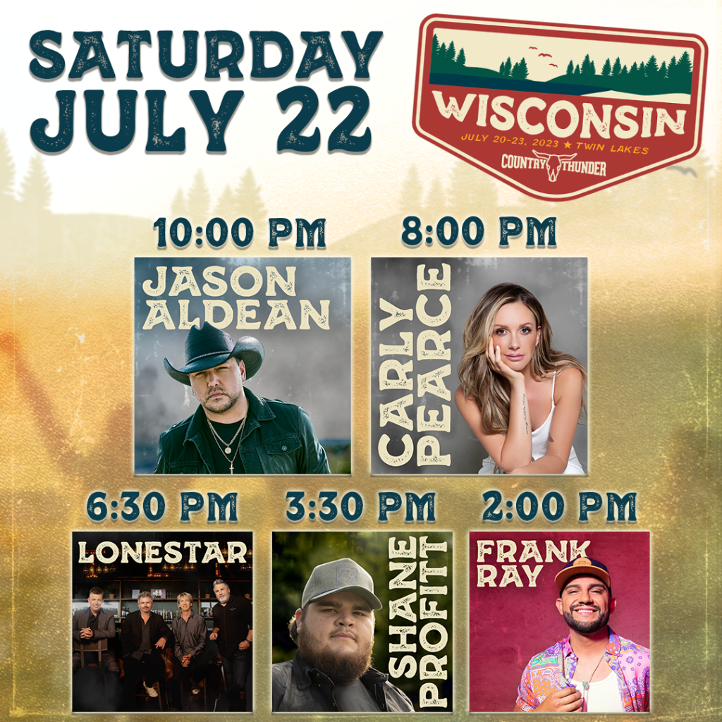 Country Thunder Wisconsin - (Saturday Pass), 19 July | Event in Twin Lakes | AllEvents