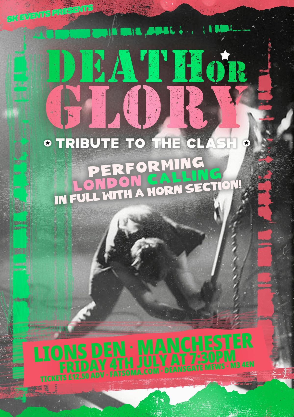 Death Or Glory - (A Tribute To The Clash) - Live At Lions Den, Manchester, 4 July | Event in Manchester | AllEvents