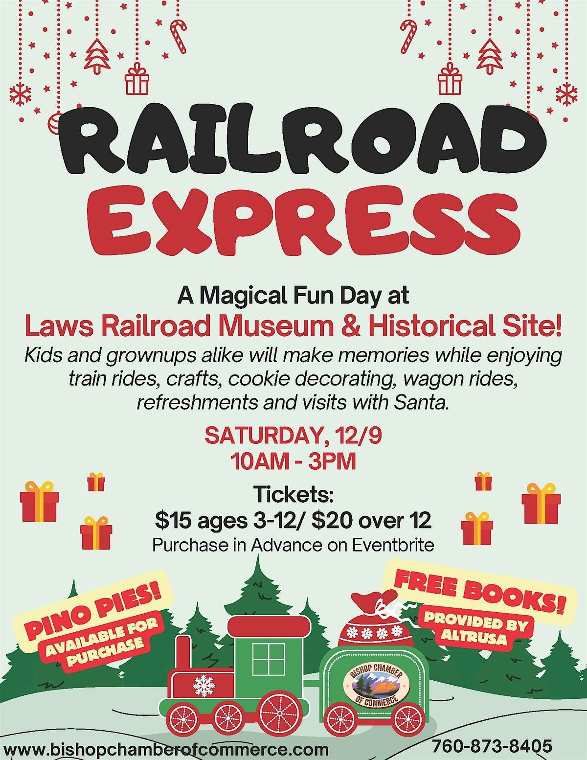 2025 Railroad Express at Laws Museum, 13 December | Event in Bishop | AllEvents