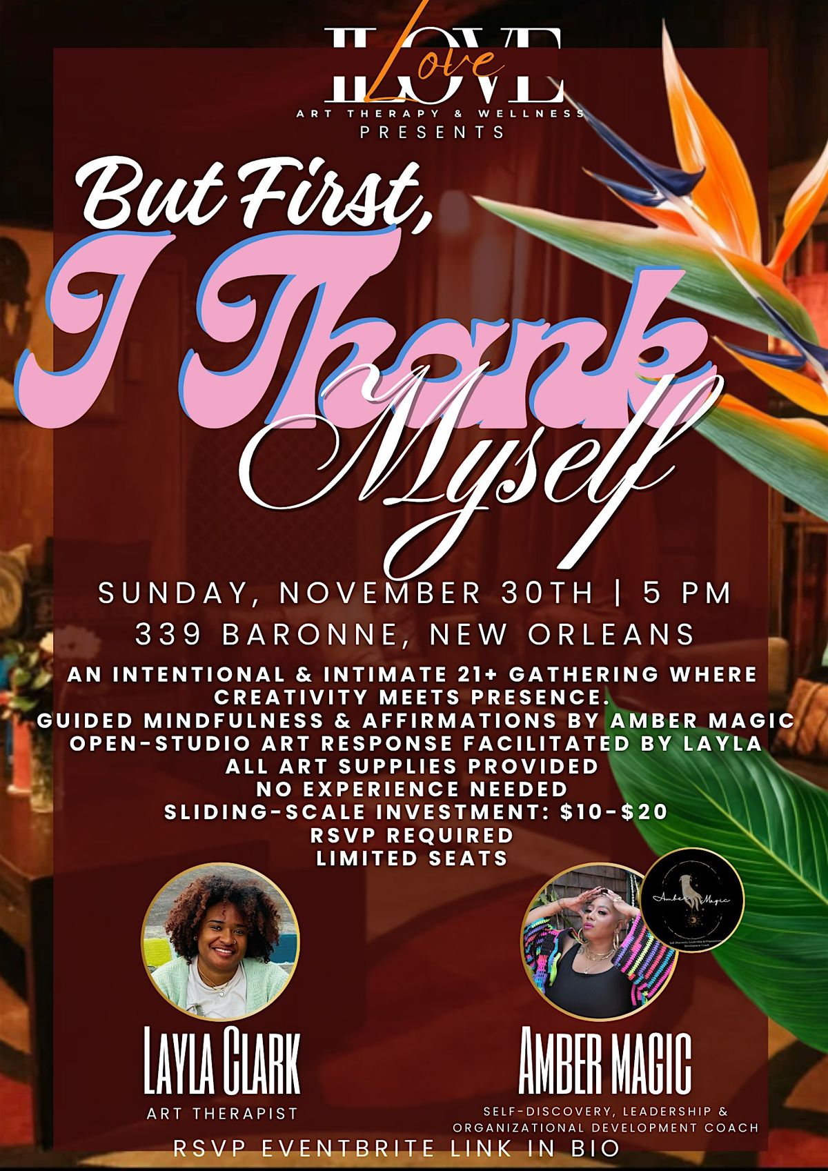 But First, I Thank Myself, 30 November | Event in New Orleans | AllEvents