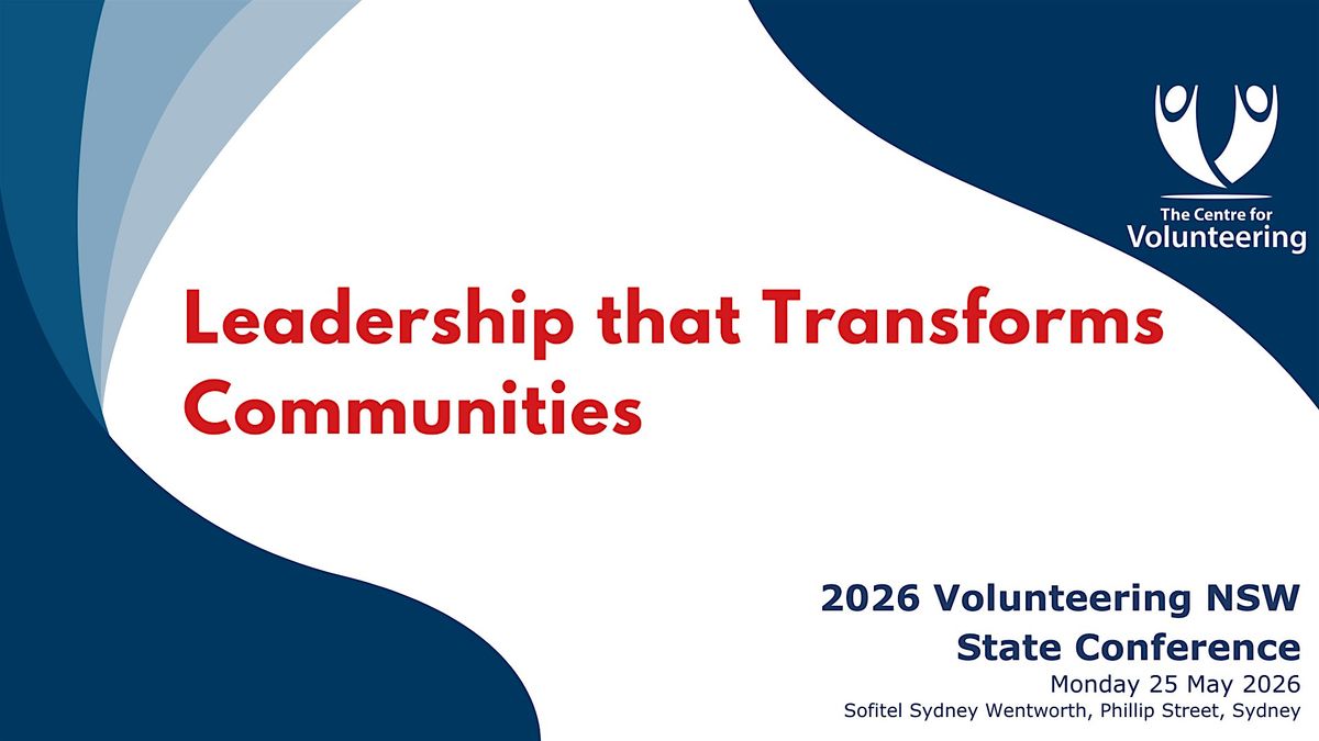 Volunteer Management | 2026 Volunteering NSW State Conference, 25 May | Event in Sydney | AllEvents