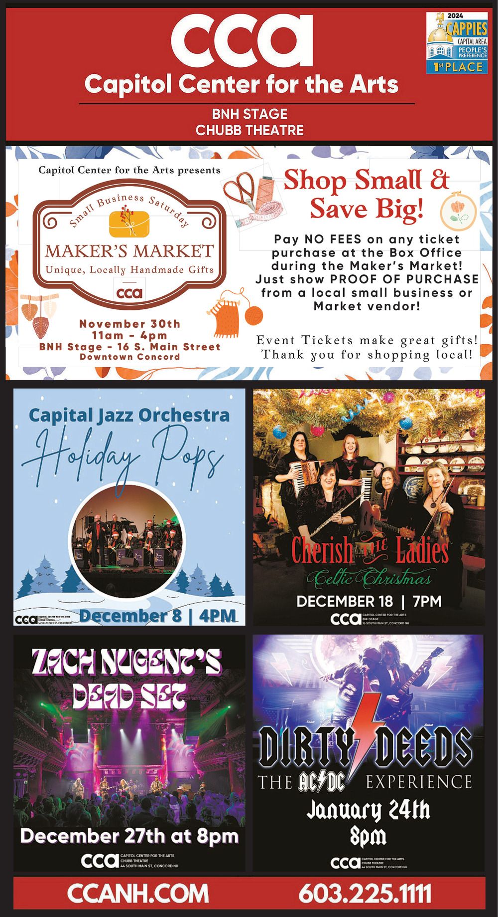 Capitol Jazz Orchestra - Holiday Pops at Capitol Center for the Arts - New Hampshire, 14 December | AllEvents