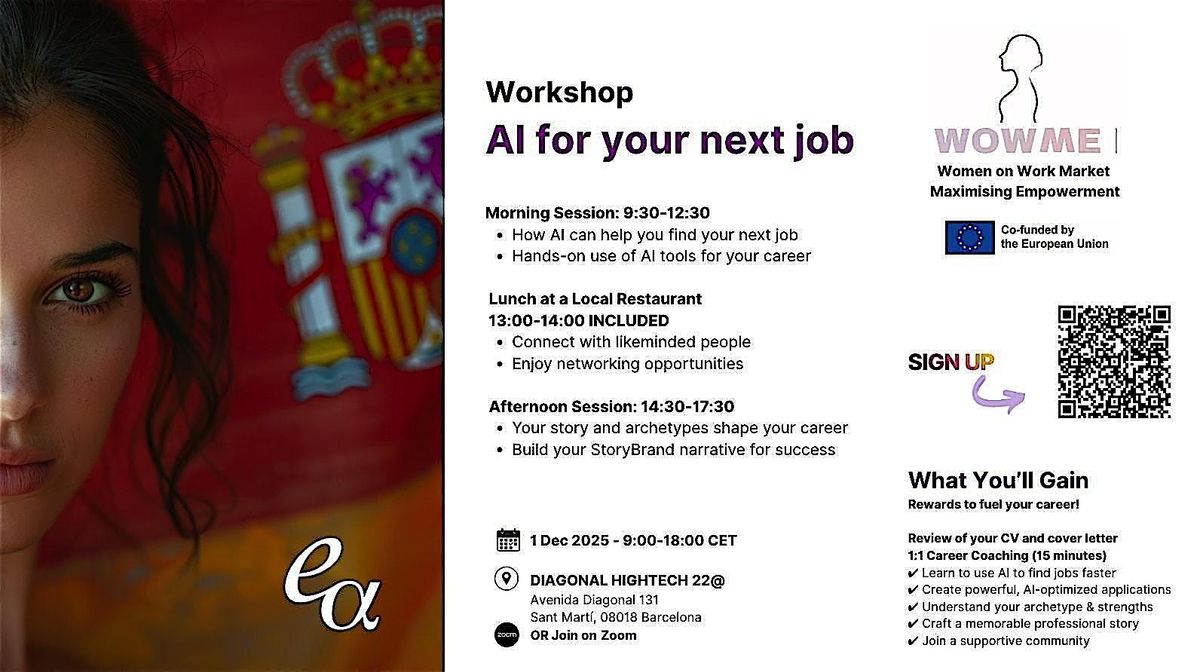 Workshop: AI for Your Next Job, 1 December | Event in Barcelona | AllEvents