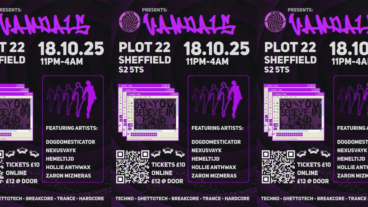 Spyral Productions presents Vandals, 18 October | Event in Sheffield | AllEvents