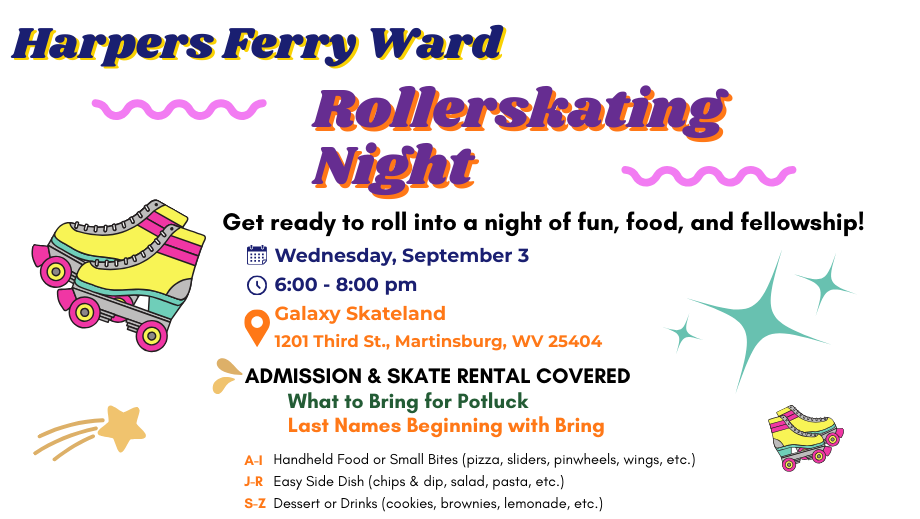 HF Ward Rollerskating Night, 3 September | Event in Martinsburg | AllEvents